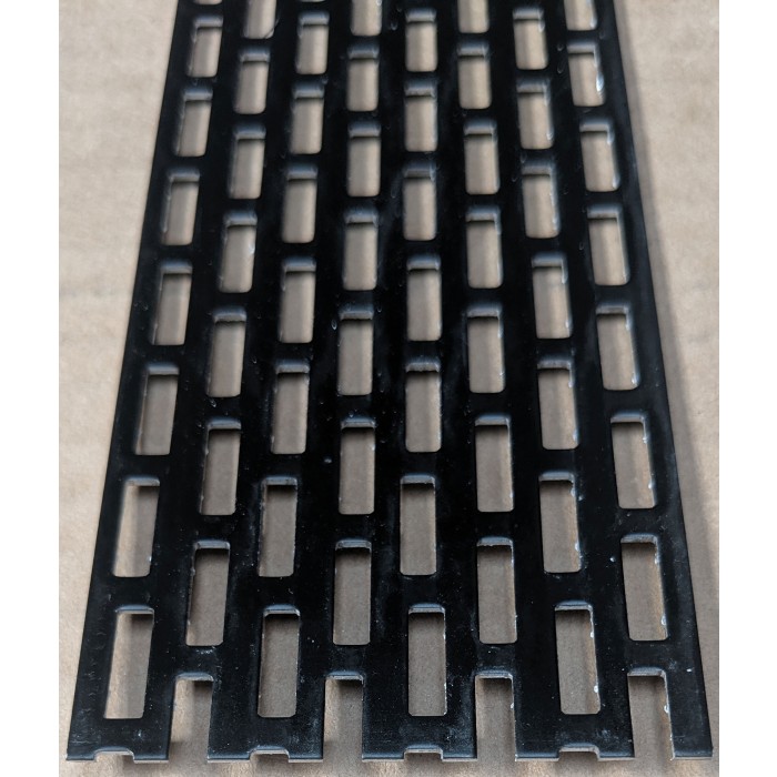 Wemico 50mm x 2.5m Aluminium Black Ventilation Strip 1 length