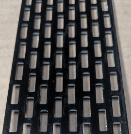 Wemico 50mm x 2.5m Aluminium Black Ventilation Strip 1 length