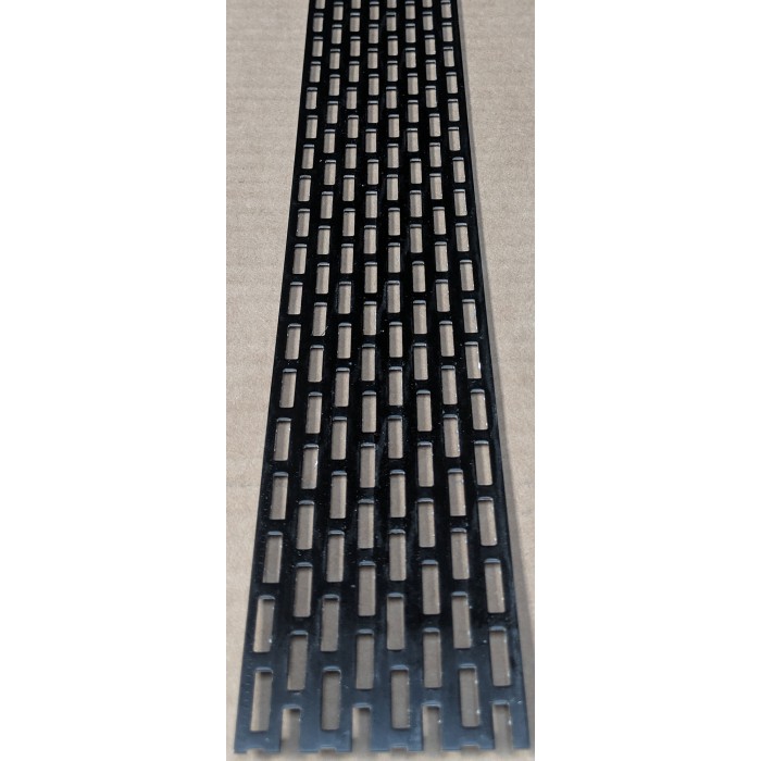 Wemico 50mm x 2.5m Aluminium Black Ventilation Strip 1 length