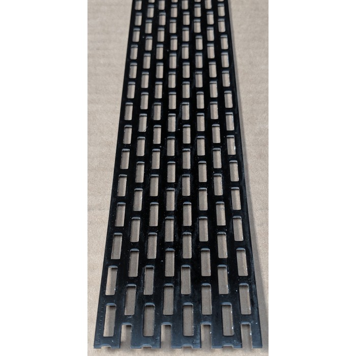 Wemico 50mm x 2.5m Aluminium Black Ventilation Strip 1 length