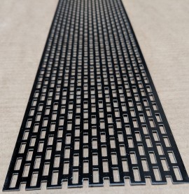 Wemico 100mm Aluminium Black Coated Ventilation Profile