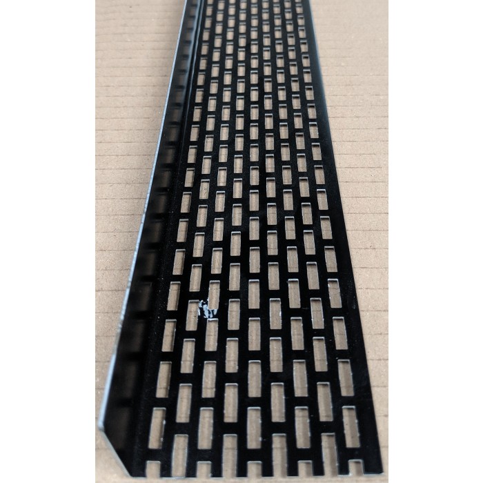 Wemico 30mm x 60mm Black Aluminium Ventilation Angle 2.50m 1 Length