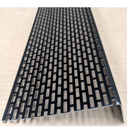 Wemico 30mm x 100mm Aluminium Black Ventilation Angle 2.5m 1 Length