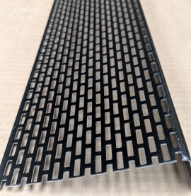 Wemico 30mm x 10mm Aluminium Black Ventilation Angle 2.5m 1 Length