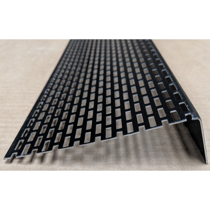 Wemico 30mm x 10mm Aluminium Black Ventilation Angle 2.5m 1 Length