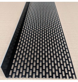 Wemico 30mm X 120mm Aluminium Black Coated Ventilation Angle 2.5m 1 length