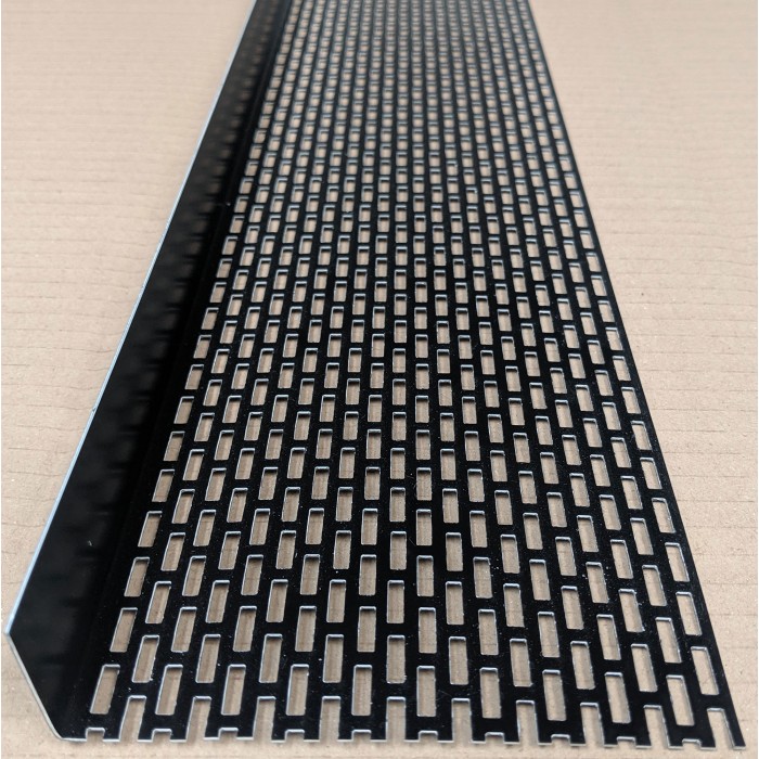 Wemico 30mm X 120mm Aluminium Black Coated Ventilation Angle (1 length)