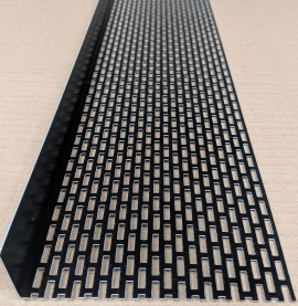 Wemico 30mm X 120mm Aluminium Black Coated Ventilation Angle (1 length)