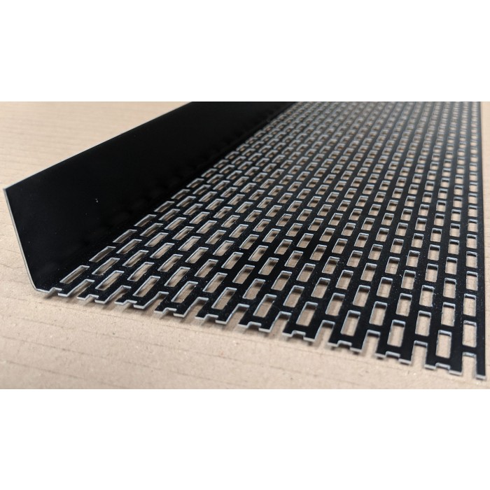 Wemico 30mm X 120mm Aluminium Black Coated Ventilation Angle (1 length)