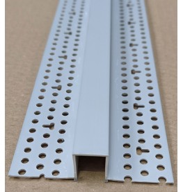 Trim-Tex Silver PVC Architectural Reveal Bead 12.7mm x 15.875mm x 3.05m AS5320S