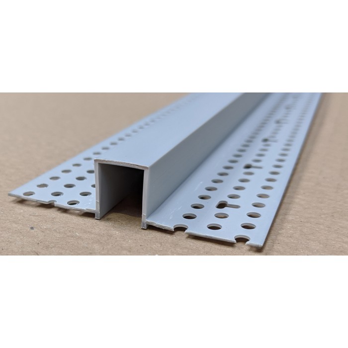 Trim-Tex Silver PVC Architectural Reveal Bead 12.7mm x 15.875mm x 3.05m AS5210S