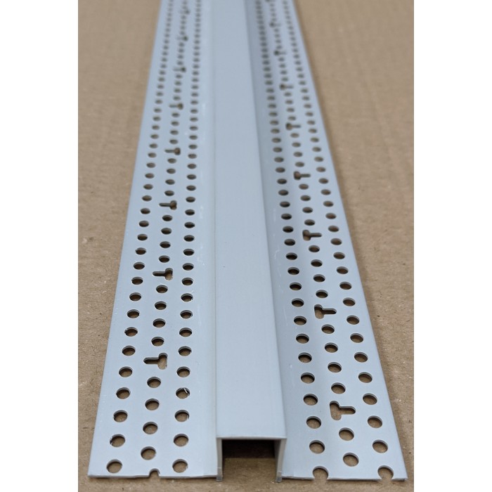 Trim-Tex Silver PVC Architectural Reveal Bead 12.7mm x 15.875mm x 3.05m AS5210S