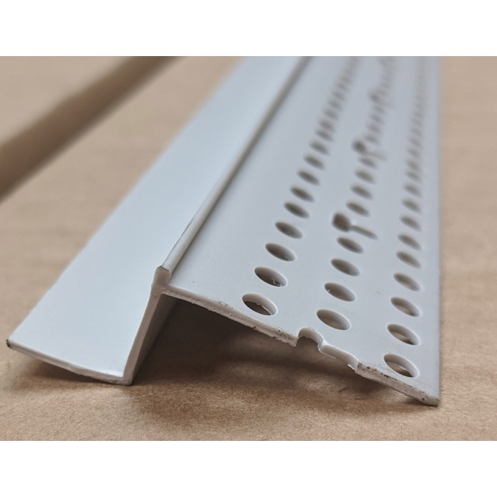Trim-Tex 12mm Shadow Gap Silver PVC Feature Bead Profile 12.5mm x 12mm x 305cm 1 length AS5510S