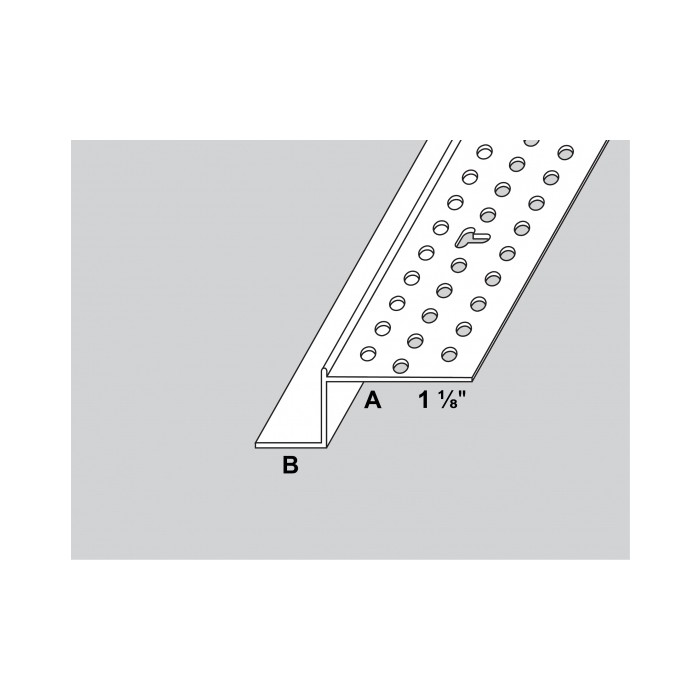 Trim-Tex 12mm Shadow Gap White PVC Feature Bead Profile 12.5mm x 12mm x 305cm 1 length AS5510