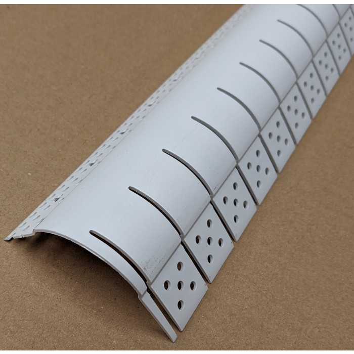 Trim-Tex White PVC Bullnose Outside Archway Corner Bead 3m 1 Length 7199