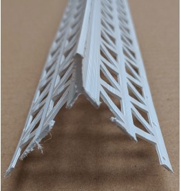 White PVC Corner Bead 13 - 15mm Render Depth 2.5m 1 Length