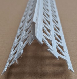 White PVC Corner Bead 13 - 15mm Render Depth 2.5m 1 Length