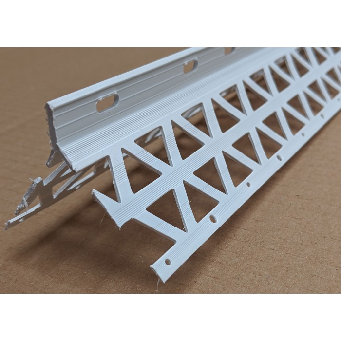 White PVC Corner Bead 13 - 15mm Render Depth 3m 1 Length