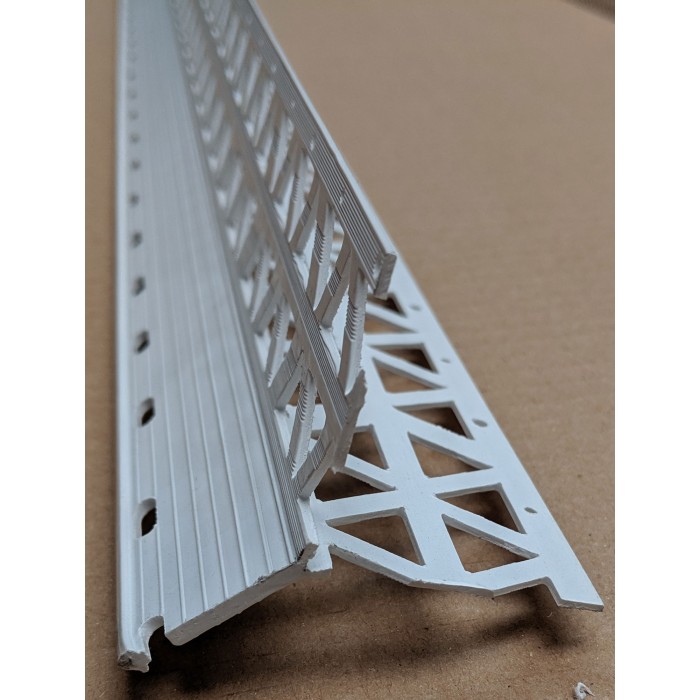 White PVC Corner Bead 20 - 23mm Render Depth 2.5m 1 Length
