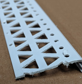 White 6mm Render Depth PVC Drip / Bellcast Bead 2.5m 1 Length