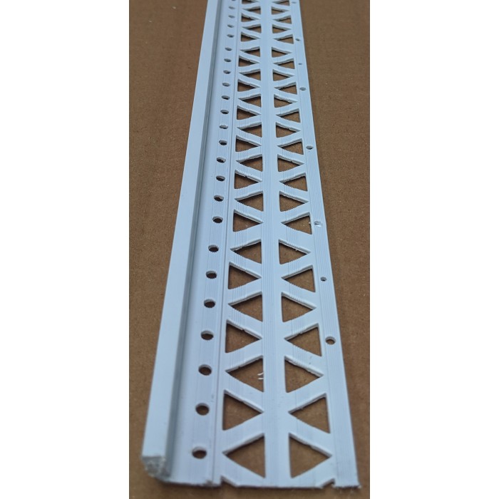 White 6-12mm Render Depth PVC Drip / Bellcast Bead 2.5m 1 Length