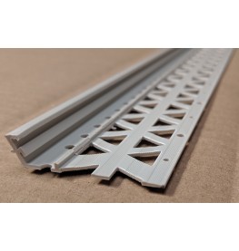 Light Grey 6-12mm Render Depth PVC Drip / Bellcast Bead 2.5m 1 Length