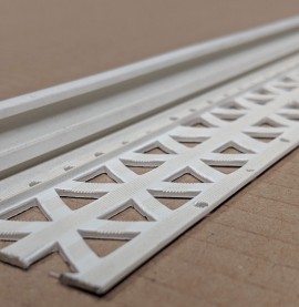 Ivory 6-12mm Render Depth PVC Drip / Bellcast Bead 2.5m 1 Length