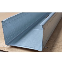 Protektor Galvanised Steel DIN Standard 0.6mm Stud Profile 74 x 0.6mm x 3.5m 1 Length