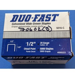 Duo Fast 20 Gauge Staples Box of 5000
