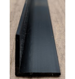 Wemico Black PVC 90 Degree Angle Facade Profile 25mm x 25mm x 2.0mm x 2.5m 1 Length