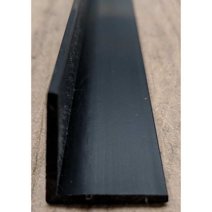 Wemico Black PVC 90 Degree Angle Facade Profile 25mm x 25mm x 2.0mm x 2.5m 1 Length