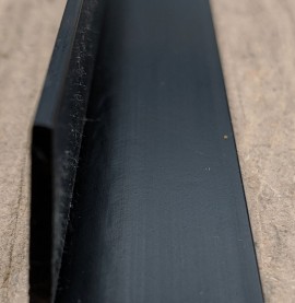 Wemico Black PVC 90 Degree Angle Facade Profile 25mm x 25mm x 2.0mm x 2.5m 1 Length