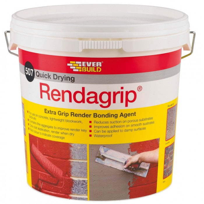 Everbuild 507 Rendagrip Extra Grip Render Paint on Bonding Coating 10 Litre