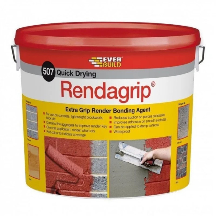 Everbuild 507 Rendagrip Extra Grip Render Paint on Bonding Coating 10 Litre