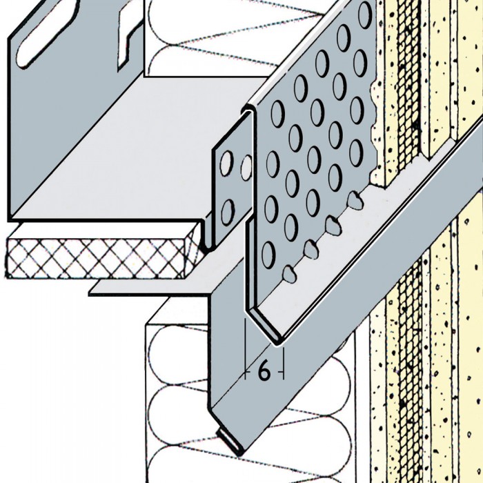 EWI Aluminium Base Rail Angle for Shadow Gap 2.5m 1 Length