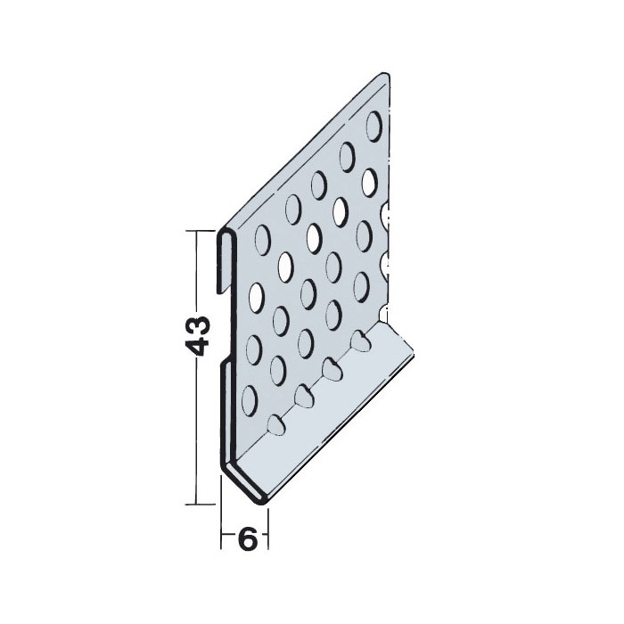 EWI Aluminium 6mm Horizontal Movement Joint Clip 2.5m 1 Length