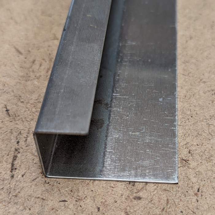 Aluminium U Channel Profile 20mm x 2.5m 1 Length