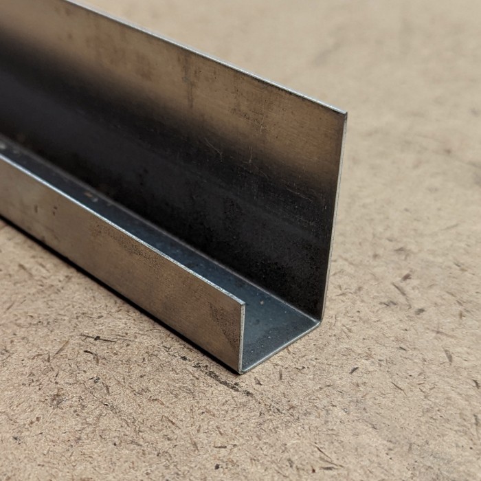Aluminium U Channel Profile 20mm x 2.5m 1 Length