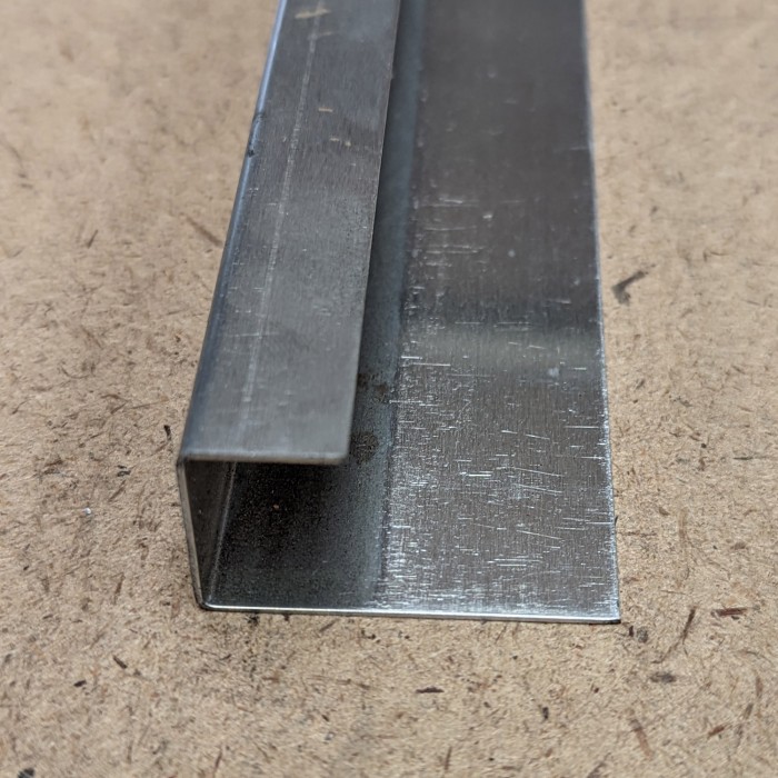Aluminium U Channel Profile 20mm x 2.5m 1 Length