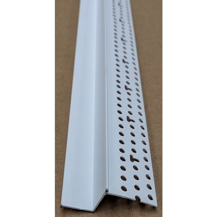Trim-Tex 15mm Shadow Gap White PVC Feature Bead Profile 15mm x 15mm x 305cm 1 length AS6010