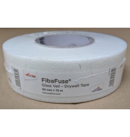FibaFuse Glass Veil Paperless Drywall Tape 75m 1 Roll 50mm Wide
