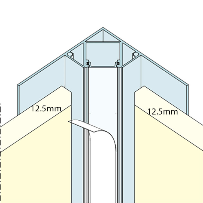 LED Internal Corner Profile 2m