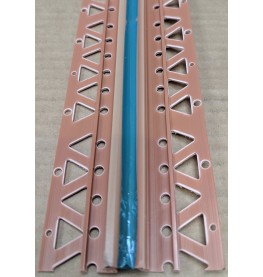 Terracotta 10 - 12mm Render Depth PVC Movement Bead 2.5m 1 Length