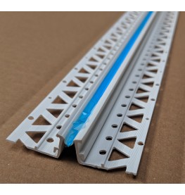 White 13 - 15mm Render Depth PVC Movement Bead 2.5m 1 Length
