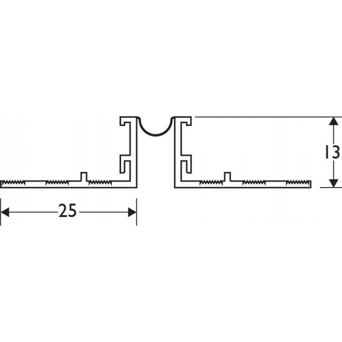 White 13 - 15mm Render Depth PVC Movement Bead 2.5m 1 Length