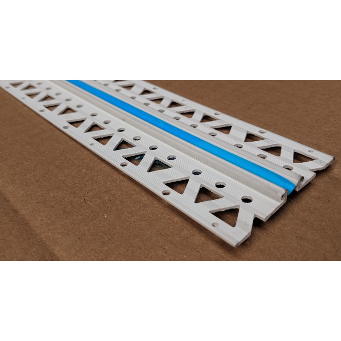 White 4 - 6mm Render Depth PVC Movement Bead 2.5m 1 Length