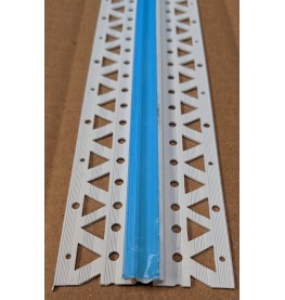 White 6 - 8mm Render Depth PVC Movement Bead 2.5m 1 Length