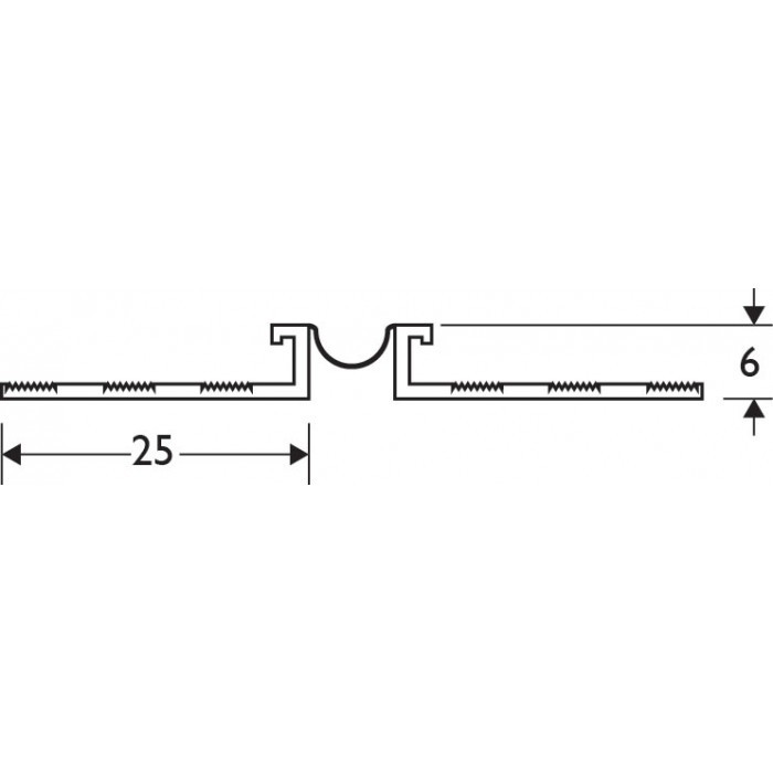 White 6 - 8mm Render Depth PVC Movement Bead 2.5m 1 Length