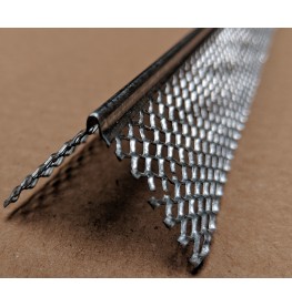 Protektor 3mm x 28mm x 240cm Galvanised Steel Mini Mesh Corner Bead Box 50