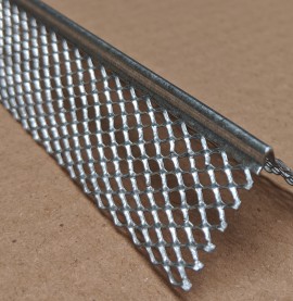 Protektor 3mm x 28mm x 300cm Galvanised Steel Mini Mesh Corner Bead Box 50